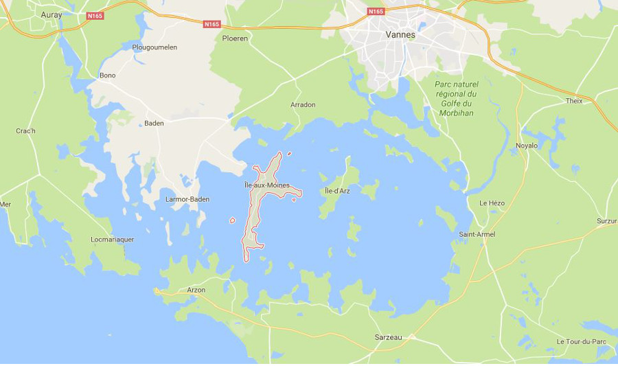 Ile aux Moines - Carte