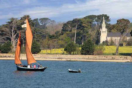 Vieux gréements dans le golfe du Morbihan