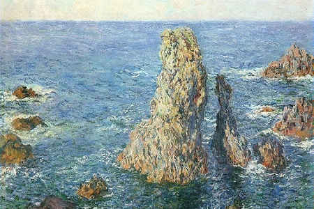 les aiguilles peintes par Claude Monet
