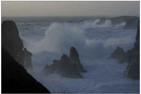 Les aiguilles de Port-Coton - tempête