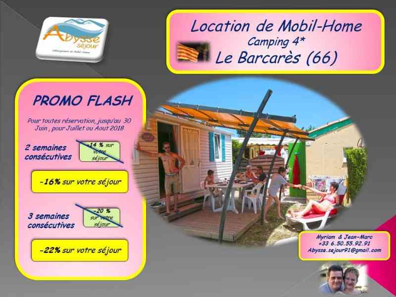 location vacances mobil home&nbsp; Pyrénées-orientales